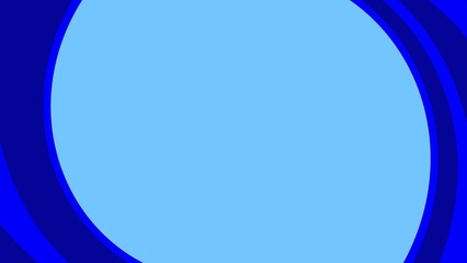 Blue picture frame with curved dark blue edges
