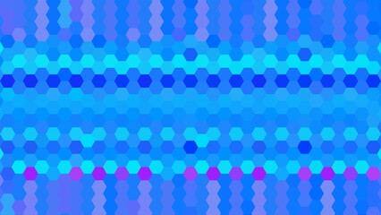 Blue abstract background with gradient hexagon structure