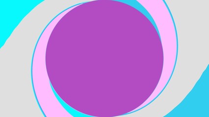 Colorful abstract background with a large circle image frame in the center