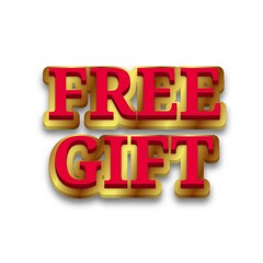 3D Free gift poster art
