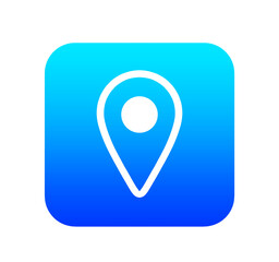 青いグラデーション｜シンプルなマップアプリ

