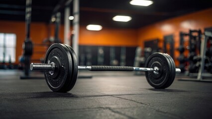 Fototapeta premium dumbbell on the floor
