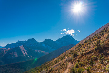 Kananaskis Country - Guinn's Peak hiking trail, wallpapers, beautiful backpacking trails, mountains, Canada, Alberta