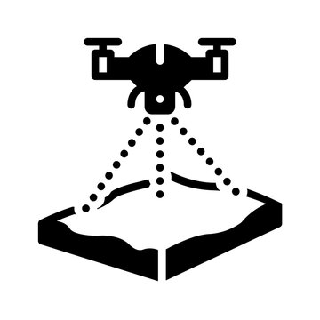Vector solid black icon for Photogrammetry