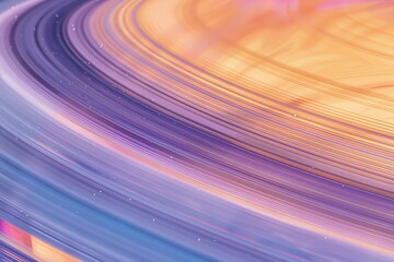 Close-up view of Saturn's Rings, With Intricate Details of Ring Structure And Delicate Shades of Color, Generative AI