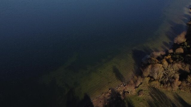 Rutland Water aerial view - England, Rutland, Edith Weston, UK