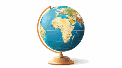 Image Globe flat isolated on white background