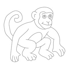 Monkey Clipart for Lovers of Wildlife and Wild Animals. cartoon Monkey 