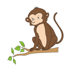 Monkey Clipart for Lovers of Wildlife and Wild Animals. cartoon Monkey 