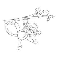 Monkey Clipart for Lovers of Wildlife and Wild Animals. cartoon Monkey 