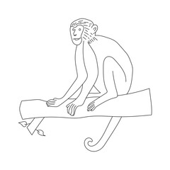 Monkey Clipart for Lovers of Wildlife and Wild Animals. cartoon Monkey 