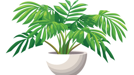Exotic houseplant icon. Cartoon of exotic houseplant vector