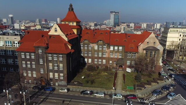 University Of Silesia In Katowice From The Aerial View