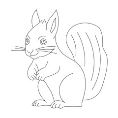 Kawaii Squirrel Clipart. Cartoon Squirrel Clipart