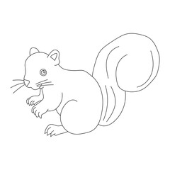 Kawaii Squirrel Clipart. Cartoon Squirrel Clipart