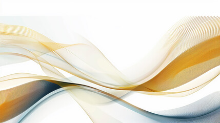 abstract gold, blue wave background with lines design. Template premium award wave design. 