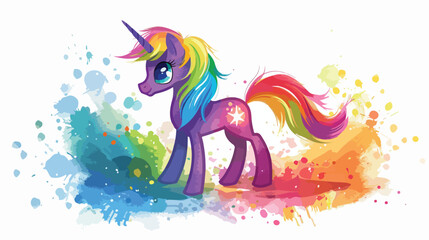 Little Pony Magic Drawing hand painted crayons