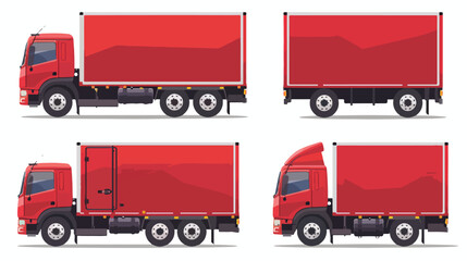 Illustration of the Delivery Truck. Fast delive