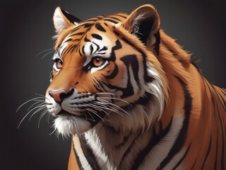 tiger close up or portrait of a tiger