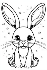 Joyful Easter Bunny Coloring Pages
