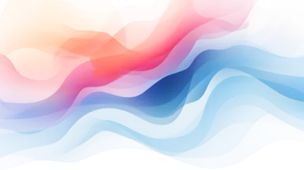 Fotobehang Abstract colorful waves. color on white and transparent background © SHOHIDGraphics
