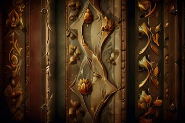 Nature medieval texture background - Medieval background textures - Nature Old vintage retro medieval background wallpaper created with Generative AI 