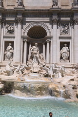Fototapeta na wymiar fontana di trevi rome italy