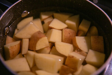 Potatoes to be boiled