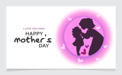 International Mothers day landing page template, poster , banner template