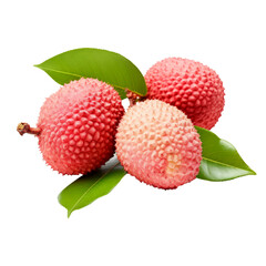 lychee fruit isolated on white