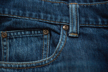 Blue jeans fabric background texture.