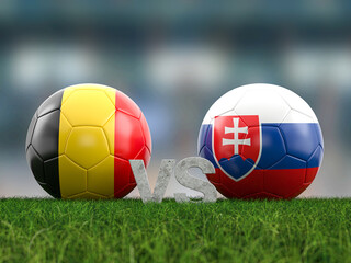 Football euro cup group E Belgium vs Slovakia