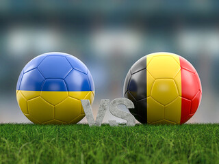 Football euro cup group E Ukraine vs Belgium