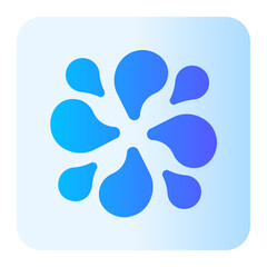 Splash gradient icon