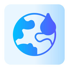 earth day gradient icon