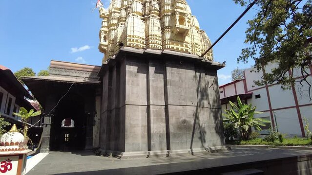 27 February 2024, Indore, India, Gopal Mandir, Oldest Radha Krishna Temple in Indore, This temple was constructed by Holkar Rulers of Indore during the rule of Krishna Bai Holkar near Rajabada.