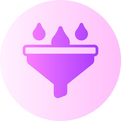 water filter gradient icon