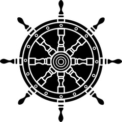 Ships Wheel Icon © panadesignteam