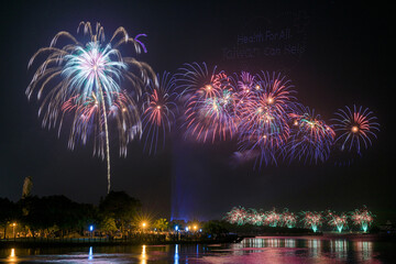 A 30 minutes' celebration fireworks of the Doube Tenth National Birthday at Yu Guang Island besides...