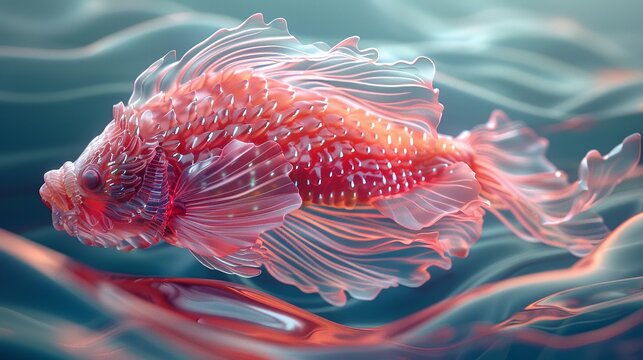 Classical antiquity, techno, Flounder, 32bit, Bichromated gelatin , 3D illustration