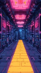 a sci fi corridor