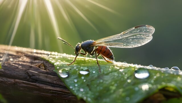 Detailed shot of tiny insect