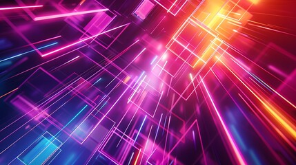abstract neon technology background