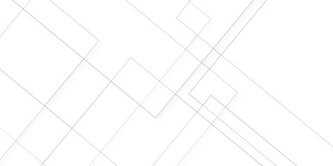 Abstract white and gray background design with layers of textured white transparent material in triangle and squares shapes. White color technology concept geometric line vector background.