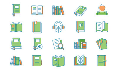 stationery icon, book icon