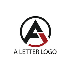 A Letter logo - Letter A logo icon design template elements