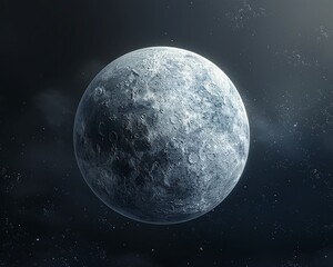 Fototapeta na wymiar Globe frozen solid, a chilly sphere against a black void ,3DCG,high resulution,clean sharp focus