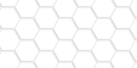 Abstract background with hexagons honeycomb technology texture. Hexagonal shape 3d structure light seamless geometric background. Surface polygon pattern with digital hexagon and futuristic business.