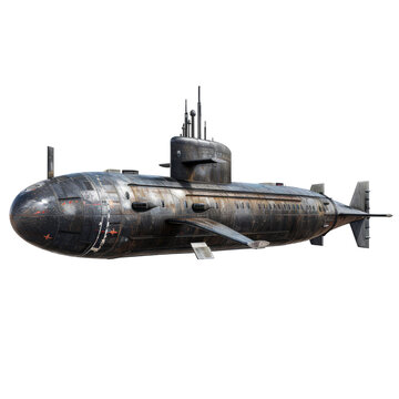 recommend clip art: Submarine isolated on transparent background