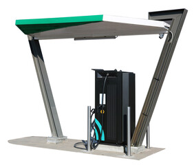 New charging station for electric vehicles isolated